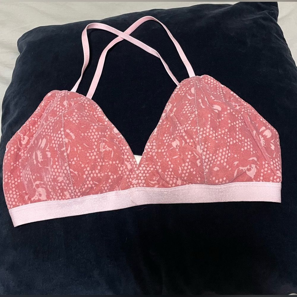 Pink Velvet Bralette
